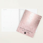 Logo gouden confetti metallic ombre sparkles planner (Display)