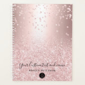Logo gouden confetti metallic ombre sparkles planner (Voorkant)
