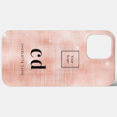 Logo goudmonogram initiaal Case-Mate iPhone case (Achterkant (horizontaal))