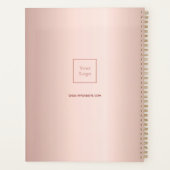 Logo goudmonogram metaal 2023 - zakelijke activite planner (Achterkant)