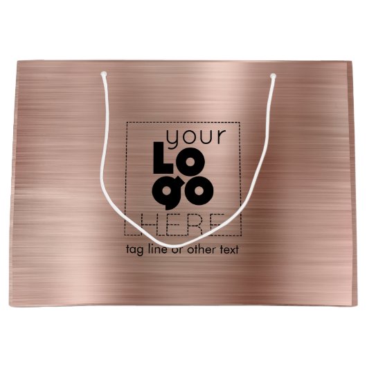 Logo goudpapier in penseel Roos Groot Cadeauzakje (Voorkant)