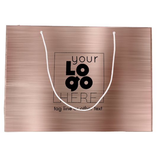 Logo goudpapier in penseel Roos Groot Cadeauzakje (Achterkant)