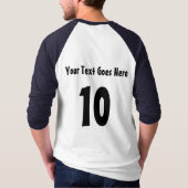Logo Grafisch op maat gedrukt Baseball Jersey T-shirt (Achterkant)