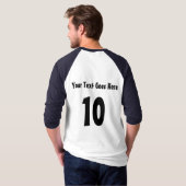Logo Grafisch op maat gedrukt Baseball Jersey T-shirt (Achterkant volledig)