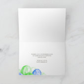 Logo Green Blue Balloons Corporate Happy Birthday Kaart (Binnen)