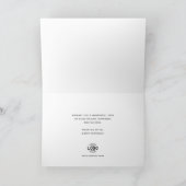 Logo Green Blush Eenvoudige Business Happy Birthda Kaart (Binnen)