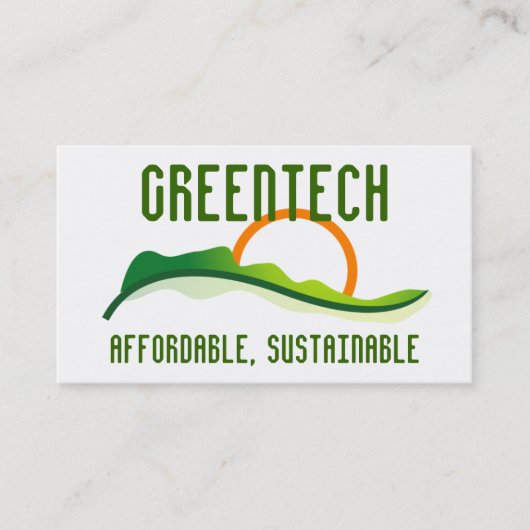 Logo - Green Sunrise Visitekaartje (Voorkant)