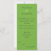 Logo Green Wedding Invitation Kaart (Voorkant)