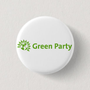 Logo Groene Partij Ronde Button 3,2 Cm