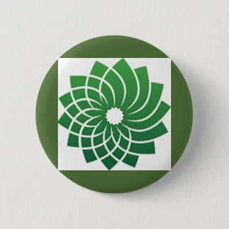 Logo Groene Partij Ronde Button 5,7 Cm