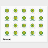Logo Groene Partij Ronde Sticker (Vel)