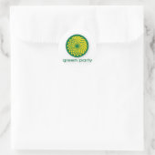 Logo Groene Partij Ronde Sticker (Tas)
