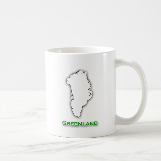 Logo Groenlandse kaart Koffiemok (Rechts)