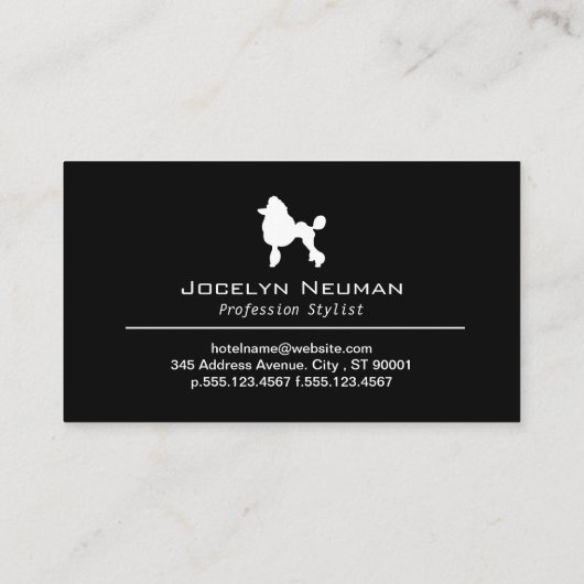 Logo | Grooming | QR-scancode Visitekaartje (Achterkant)