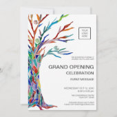 Logo Grote opening voor bedrijf Kaart (Voorkant)