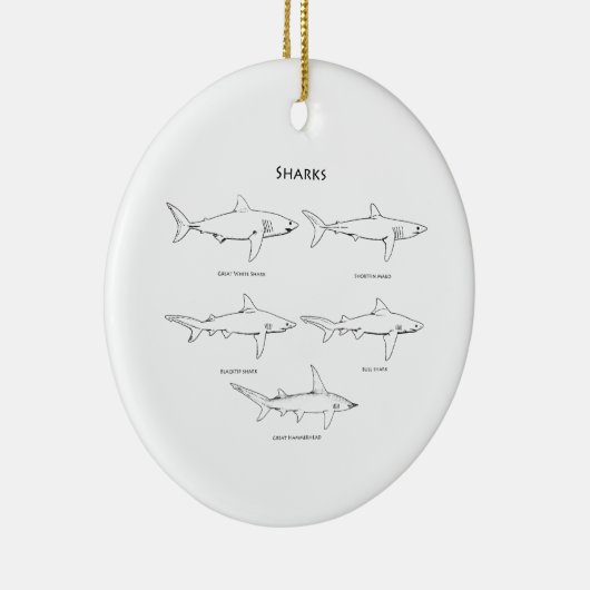 Logo haaien keramisch ornament (Rechts)