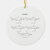 Logo haaien keramisch ornament (Voorkant)