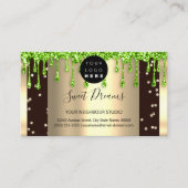 Logo Hair Makeup Nails Drift SPA QR Code Drives Visitekaartje (Voorkant)