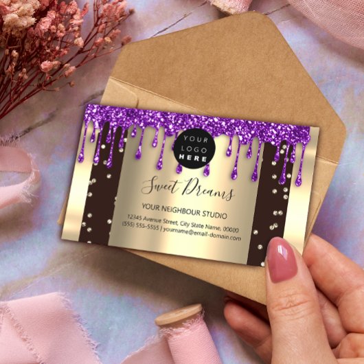 Logo Hair Makeup Nails Drift SPA QR Code Drives Visitekaartje