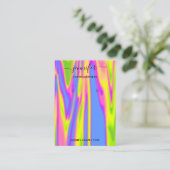 Logo handgemaakte juwelen Kaart holografisch moder Visitekaartje (Staand voorkant)