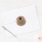 Logo Handgemaakte naam Butter Cosmetic Paper Kraf Ronde Sticker (Envelop)