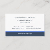 Logo handhavings QR-code politieagent  Visitekaartje (Voorkant)