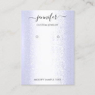 Logo Handmade Jewelry Card Blue Elegant Visitekaartje