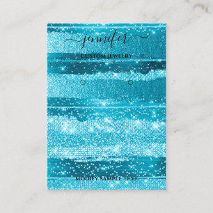 Logo Handmade juwelen card Ocean Stripes Visitekaartje