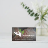 Logo Handmassagetherapeut | Gezondheid Visitekaartje (Staand voorkant)