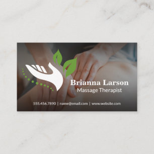Logo Handmassagetherapeut Gezondheid Visitekaartje