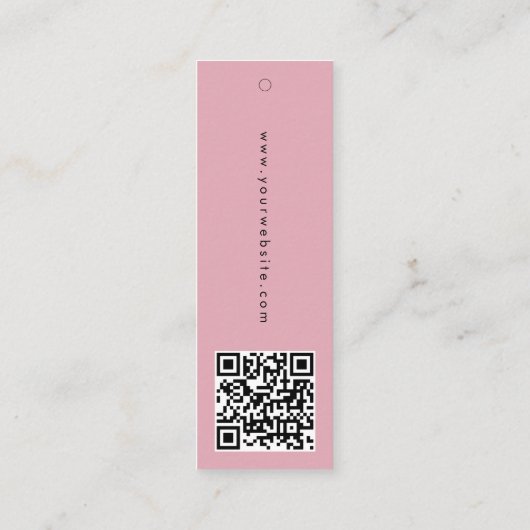 Logo Hang Label Kleding Label Swing QR Code (Achterkant)