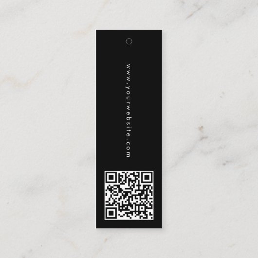 Logo Hang Label Kleding Label Swing QR Code (Achterkant)