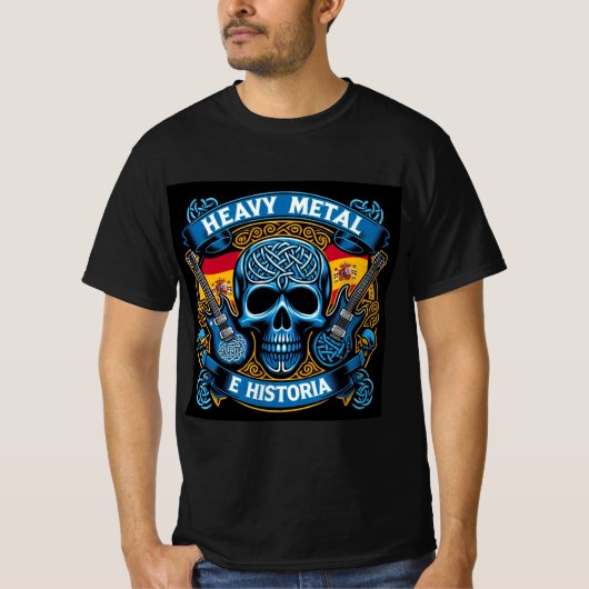 Logo Heavy metal e historia - Youtube T-shirt (Voorkant)