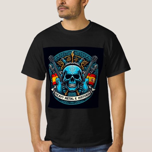 Logo Heavy metal e historia - Youtube T-shirt (Voorkant)