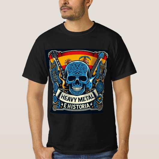 Logo Heavy metal e historia - Youtube T-shirt (Voorkant)