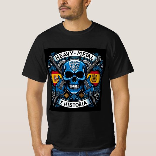 Logo Heavy metal e historia - Youtube T-shirt (Voorkant)