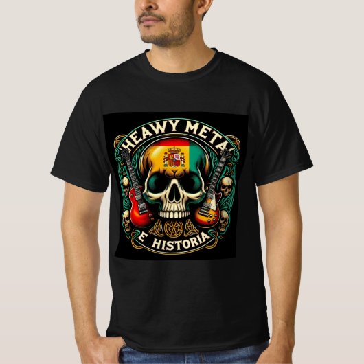 Logo Heavy metal e historia - Youtube T-shirt (Voorkant)