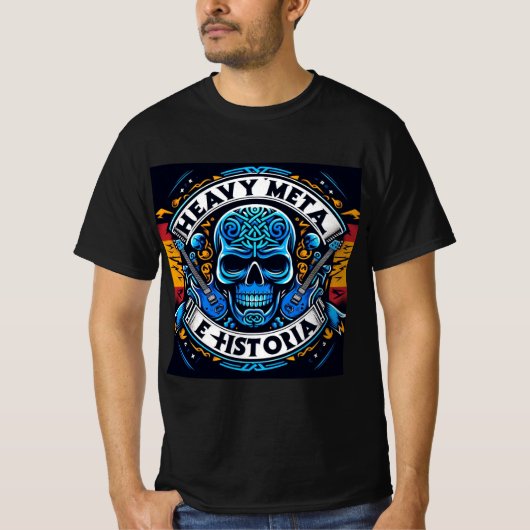 Logo Heavy metal e historia - Youtube T-shirt (Voorkant)