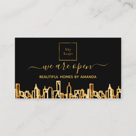 Logo heropende thuisschoonmaakservice voor bedrijv visitekaartje (Voorkant)