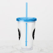 Logo hier acryl drinkbeker (Rechts)