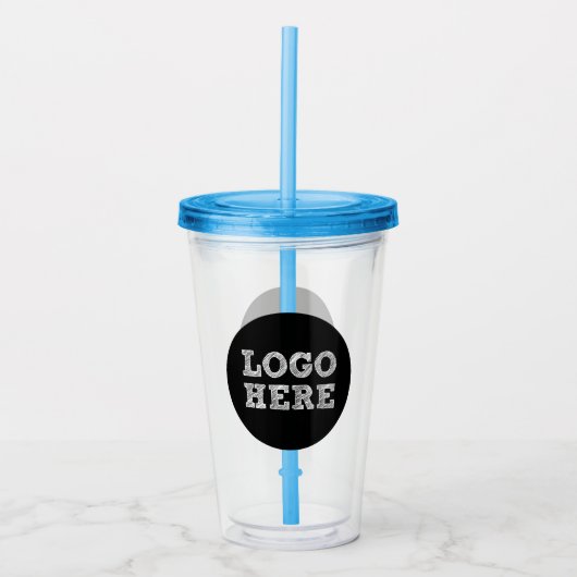 Logo hier acryl drinkbeker (Voorkant)