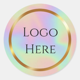 Logo hier ronde sticker
