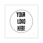 Logo hier toevoegen Aangepaste rubberen stempels & (Afrduk)