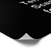 Logo hier Winkeluren Bedrijfs QR Code Company Poster (Hoek)