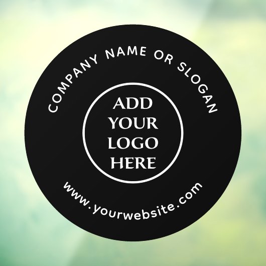 Logo hier zakelijk professioneel bedrijf raamsticker (Vel 3)