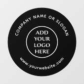 Logo Hier Zakelijk Professioneel Bedrijfsbedrijf Raamsticker (Vel)