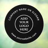 Logo Hier Zakelijk Professioneel Bedrijfsbedrijf Raamsticker (Vel 3)