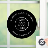 Logo Hier Zakelijk Professioneel Bedrijfsbedrijf Raamsticker (Huis)