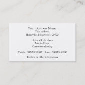 Logo hoefijzer voor landbouwers visitekaartje (Achterkant)