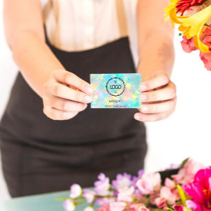 Logo Holografisch Logo QR-code sociale media Visitekaartje